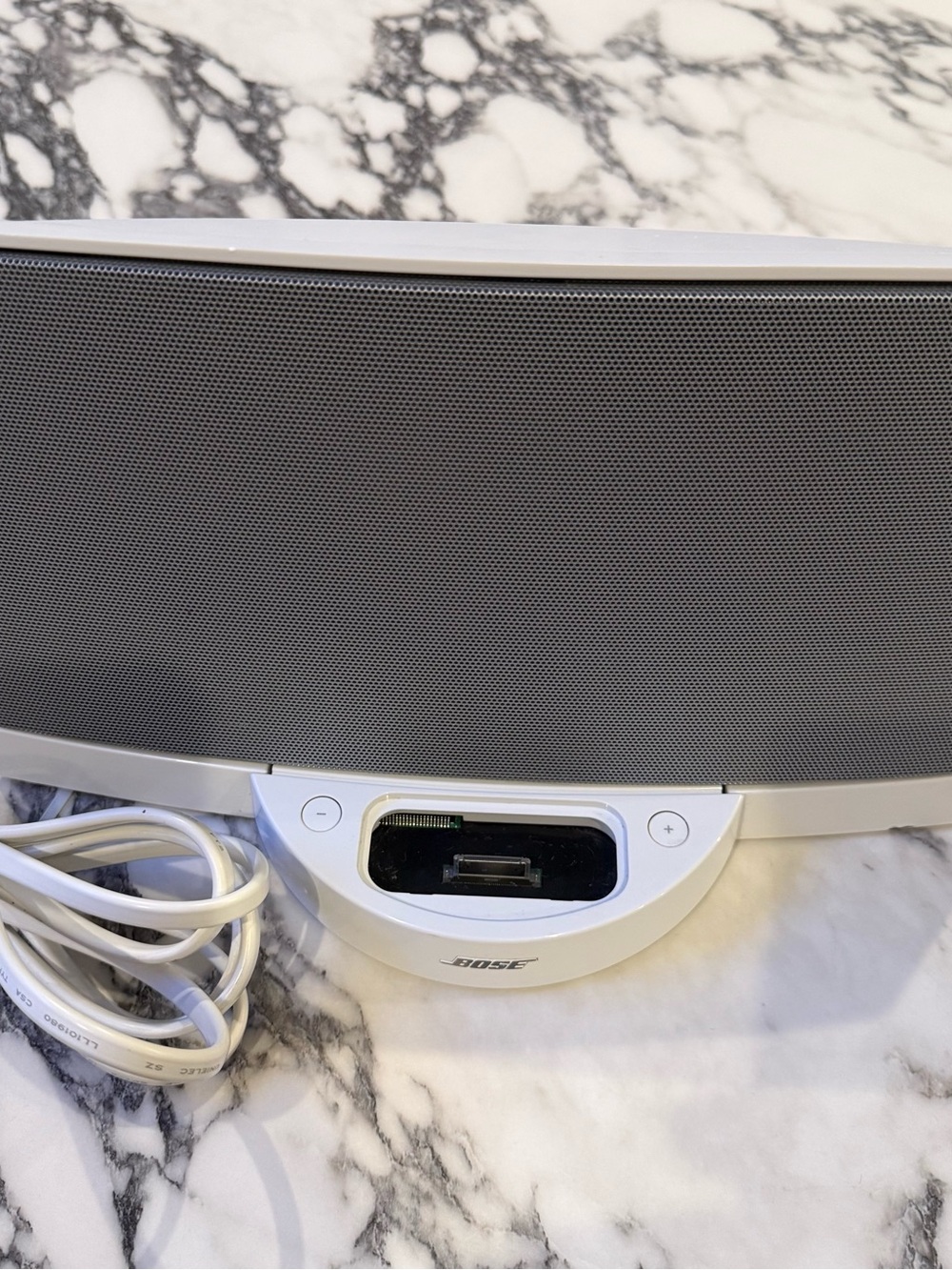 Bose SoundDock Series 1 White iPod Speaker FOR PARTS / UNTESTED w/ Power Brick